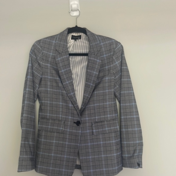 1.State Plaid Blazer Blue/Grey Size 6 - Picture 7 of 9